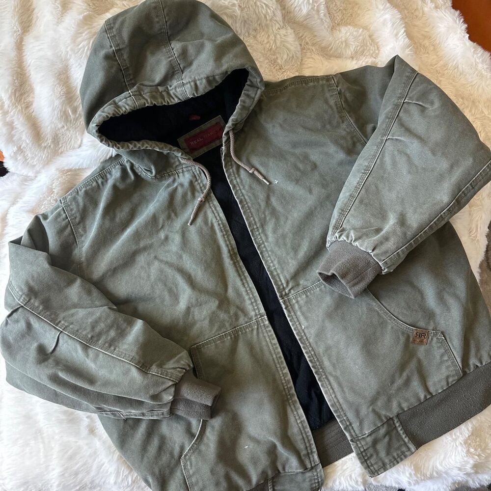 Real Ranch Men's Khaki and Green Coat